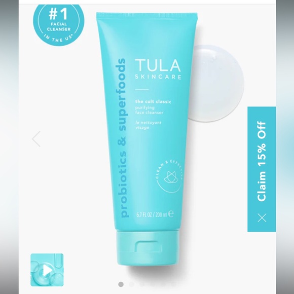 TULA Skincare The Cult Classic Purifying Face Cleanser - TWO UNOPENED - Picture 5 of 9